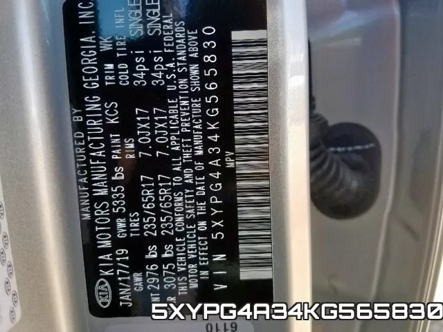 5XYPG4A34KG565830 фото 2