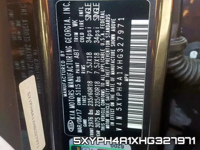 5XYPH4A1XHG327971 фото 2