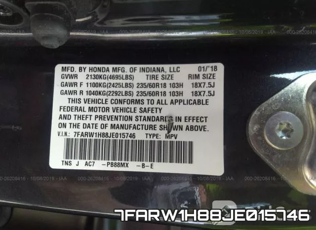 7FARW1H88JE015746 фото 9