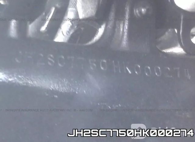 JH2SC7750HK000274 фото 10