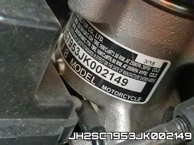 JH2SC7953JK002149 фото 2