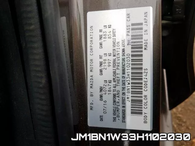 JM1BN1W33H1102030 фото 2