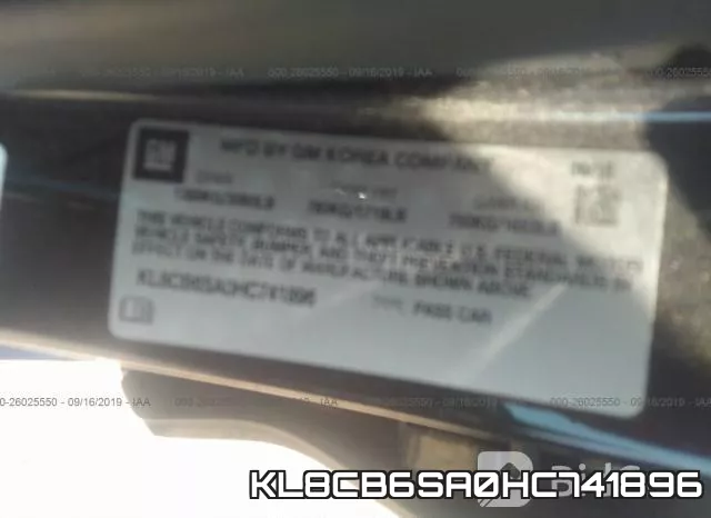 KL8CB6SA0HC741896 фото 10