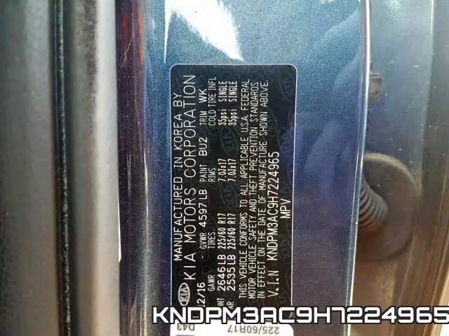 KNDPM3AC9H7224965 фото 2