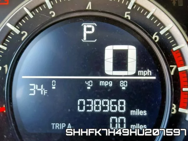 SHHFK7H49HU207597 фото 9