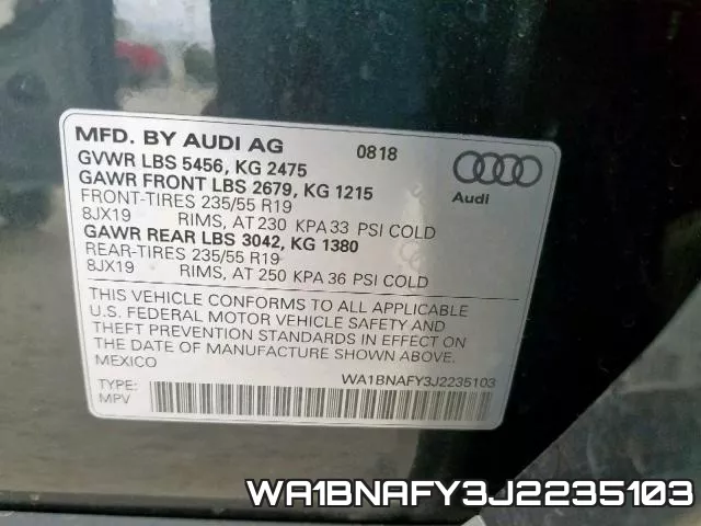 WA1BNAFY3J2235103 фото 2