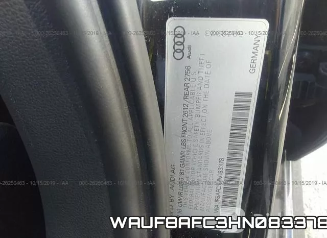 WAUF8AFC3HN083378 фото 10