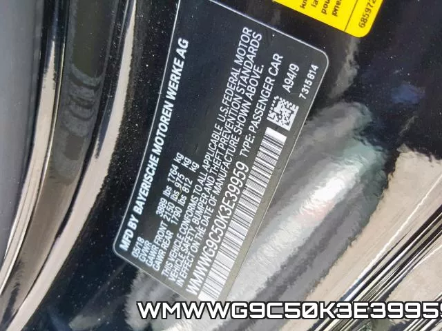 WMWWG9C50K3E39959 фото 2