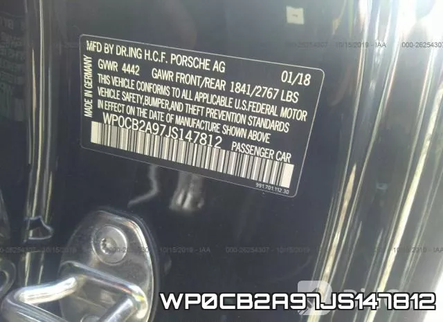 WP0CB2A97JS147812 фото 10