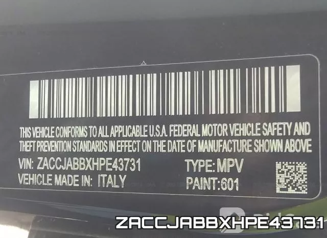 ZACCJABBXHPE43731 фото 10