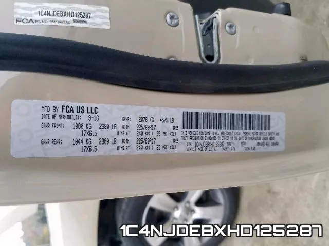 1C4NJDEBXHD125287 фото 2
