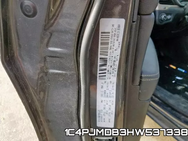 1C4PJMDB3HW537338 фото 2
