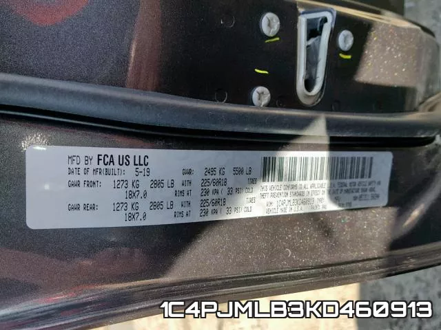 1C4PJMLB3KD460913 фото 2