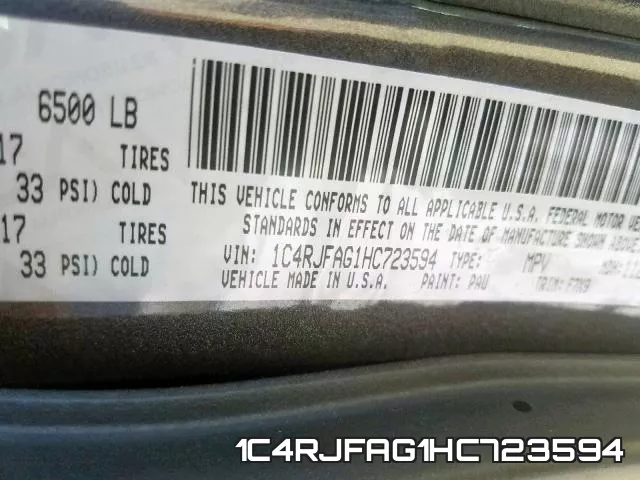 1C4RJFAG1HC723594 фото 2