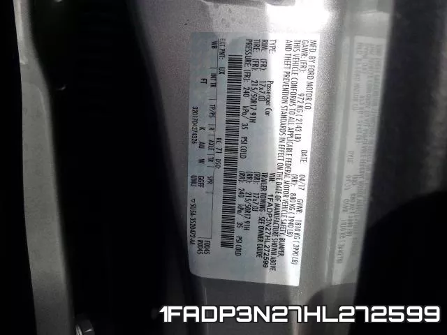 1FADP3N27HL272599 фото 2