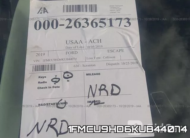 1FMCU9HD6KUB44074 фото 8