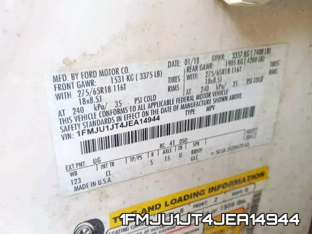 1FMJU1JT4JEA14944 фото 2