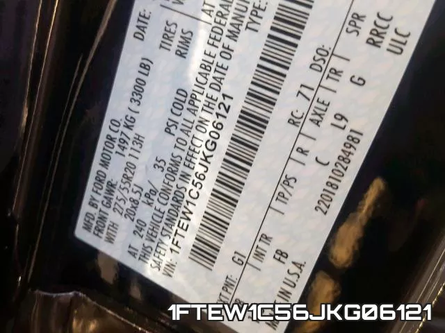 1FTEW1C56JKG06121 фото 2