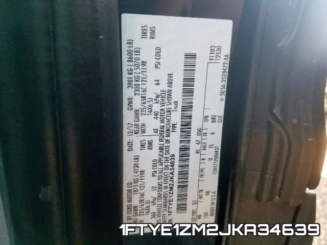 1FTYE1ZM2JKA34639 фото 2
