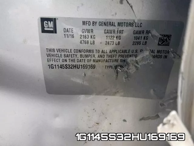 1G1145S32HU169169 фото 2