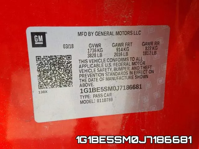 1G1BE5SM0J7186681 фото 2