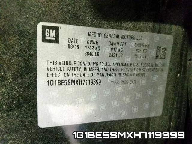 1G1BE5SMXH7119399 фото 2