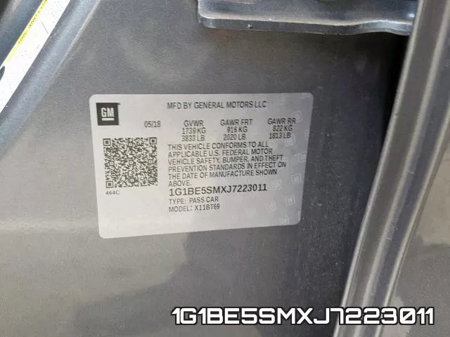 1G1BE5SMXJ7223011 фото 2