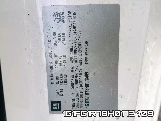 1G1FG1R78H0173409 фото 2