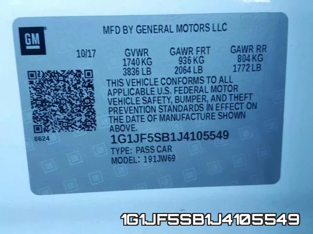 1G1JF5SB1J4105549 фото 2