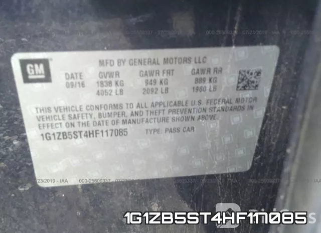 1G1ZB5ST4HF117085 фото 10