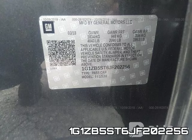 1G1ZB5ST6JF202256 фото 10