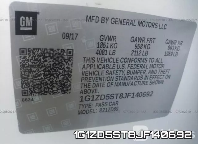 1G1ZD5ST8JF140692 фото 10