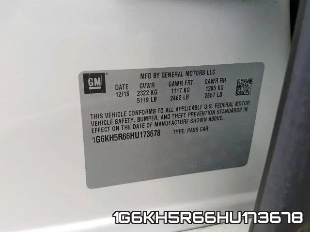 1G6KH5R66HU173678 фото 2
