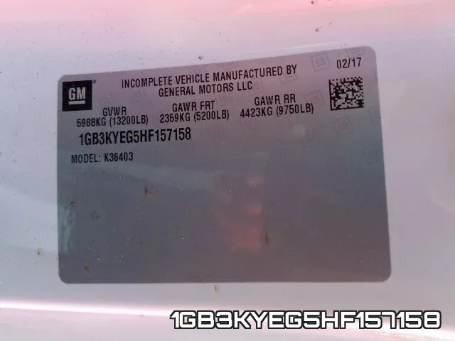 1GB3KYEG5HF157158 фото 2