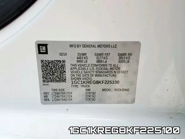 1GC1KREG8KF225100 фото 2