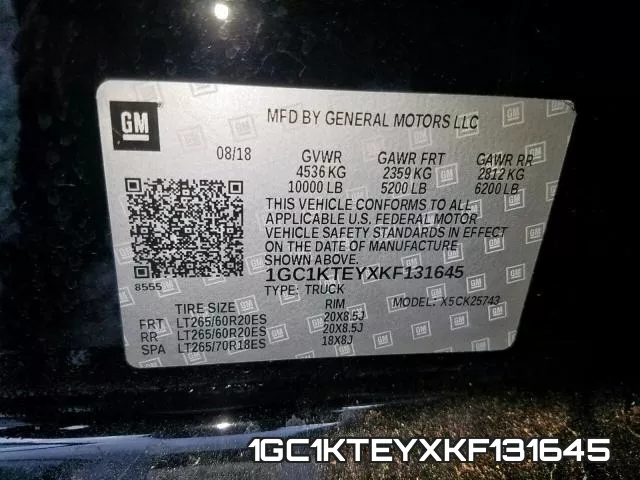 1GC1KTEYXKF131645 фото 2