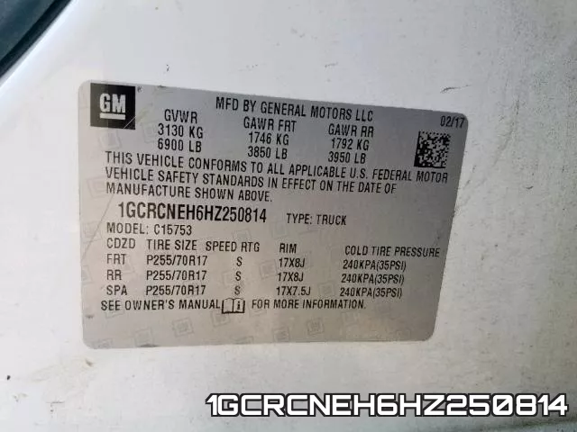 1GCRCNEH6HZ250814 фото 2