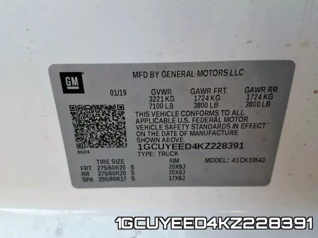 1GCUYEED4KZ228391 фото 2