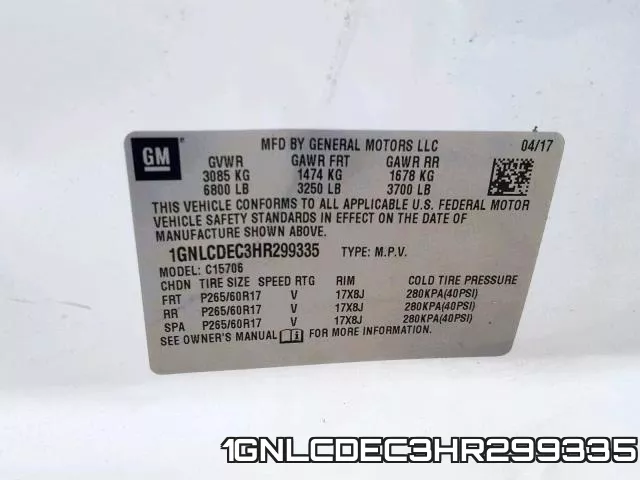 1GNLCDEC3HR299335 фото 2