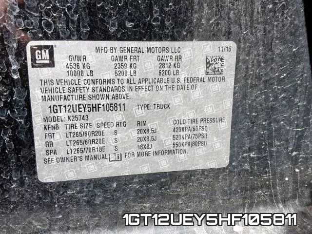 1GT12UEY5HF105811 фото 2