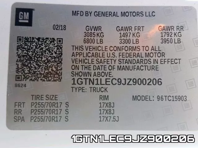 1GTN1LEC9JZ900206 фото 2