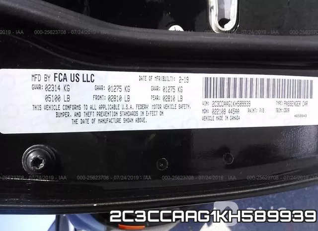 2C3CCAAG1KH589939 фото 9
