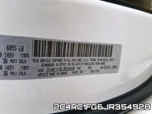 2C4RC1FG6JR354928 фото 2