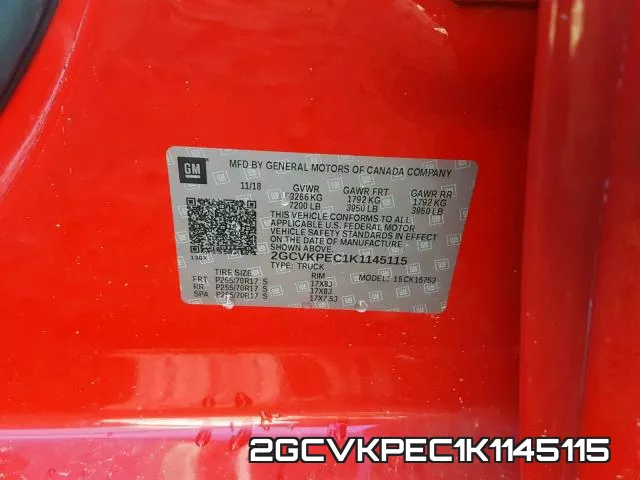 2GCVKPEC1K1145115 фото 2