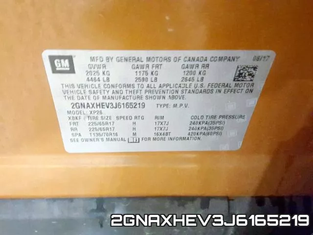 2GNAXHEV3J6165219 фото 2