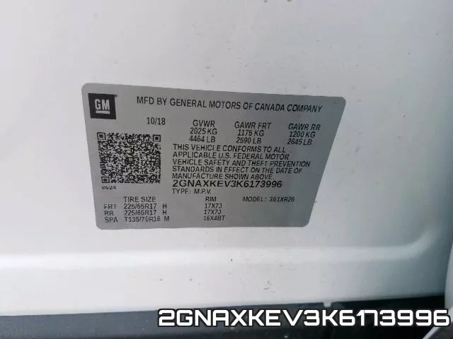 2GNAXKEV3K6173996 фото 2