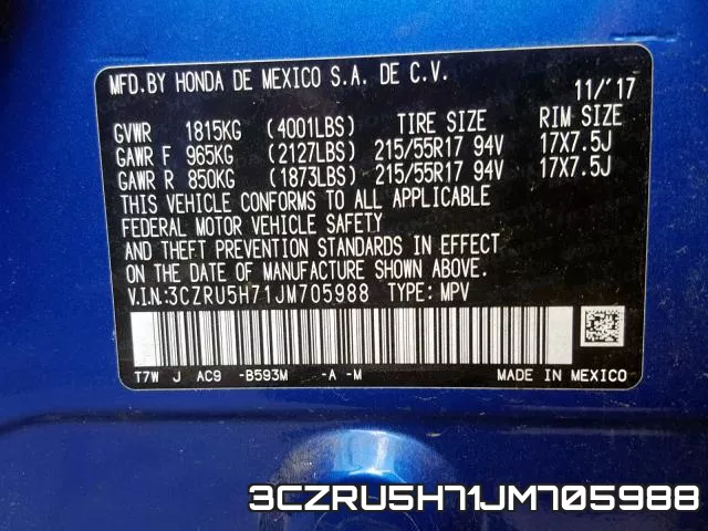 3CZRU5H71JM705988 фото 2