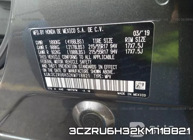 3CZRU6H32KM718821 фото 10