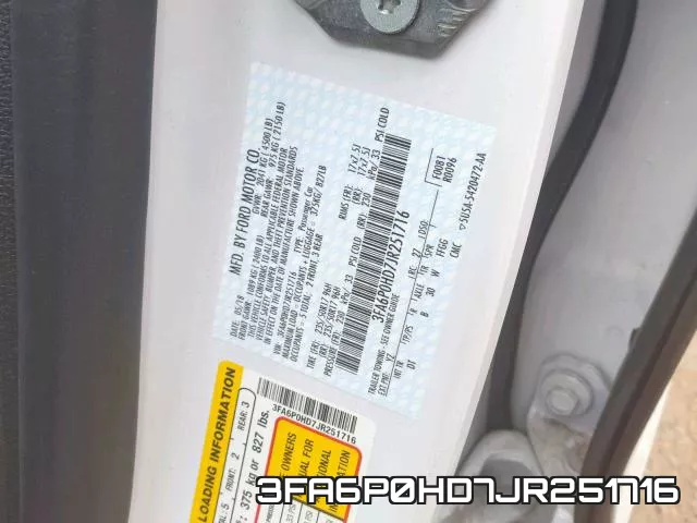 3FA6P0HD7JR251716 фото 2