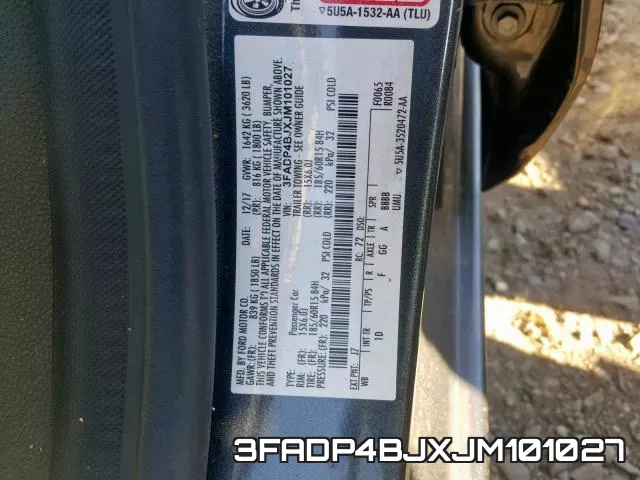 3FADP4BJXJM101027 фото 2